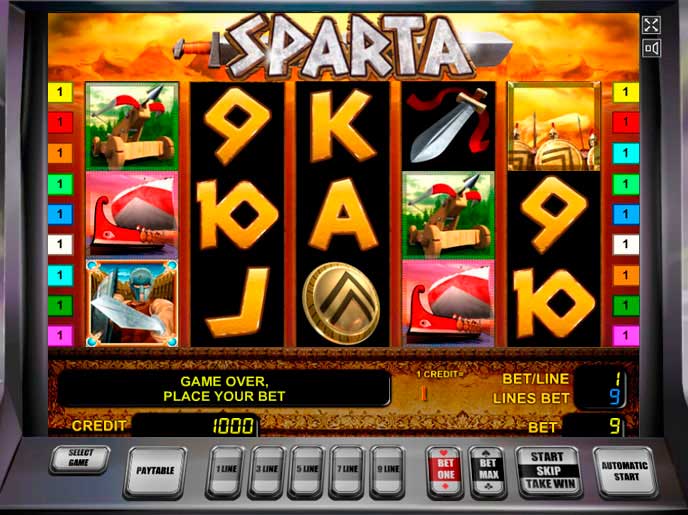 sparta игровой автомат
