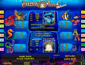 игровой автомат Dolphins pearl Deluxe играть онлайн
