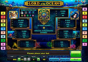 Игровой автомат Лорд Океана играть бесплатно и без регистрации