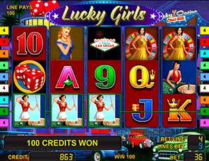 игровой автомат Lucky Girls бесплатно играть онлайн