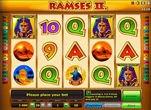 Игровой автомат Ramses 2 deluxe играть бесплатно