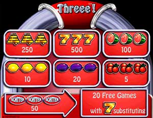 Three игровой автомат онлайн