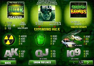 Игровой автомат Hulk играть бесплатно 