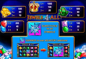 игровой автомат играть бесплатно jewels 4 all
